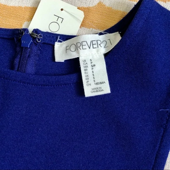 Forever 21 blue bodycon dress S - Picture 3 of 5